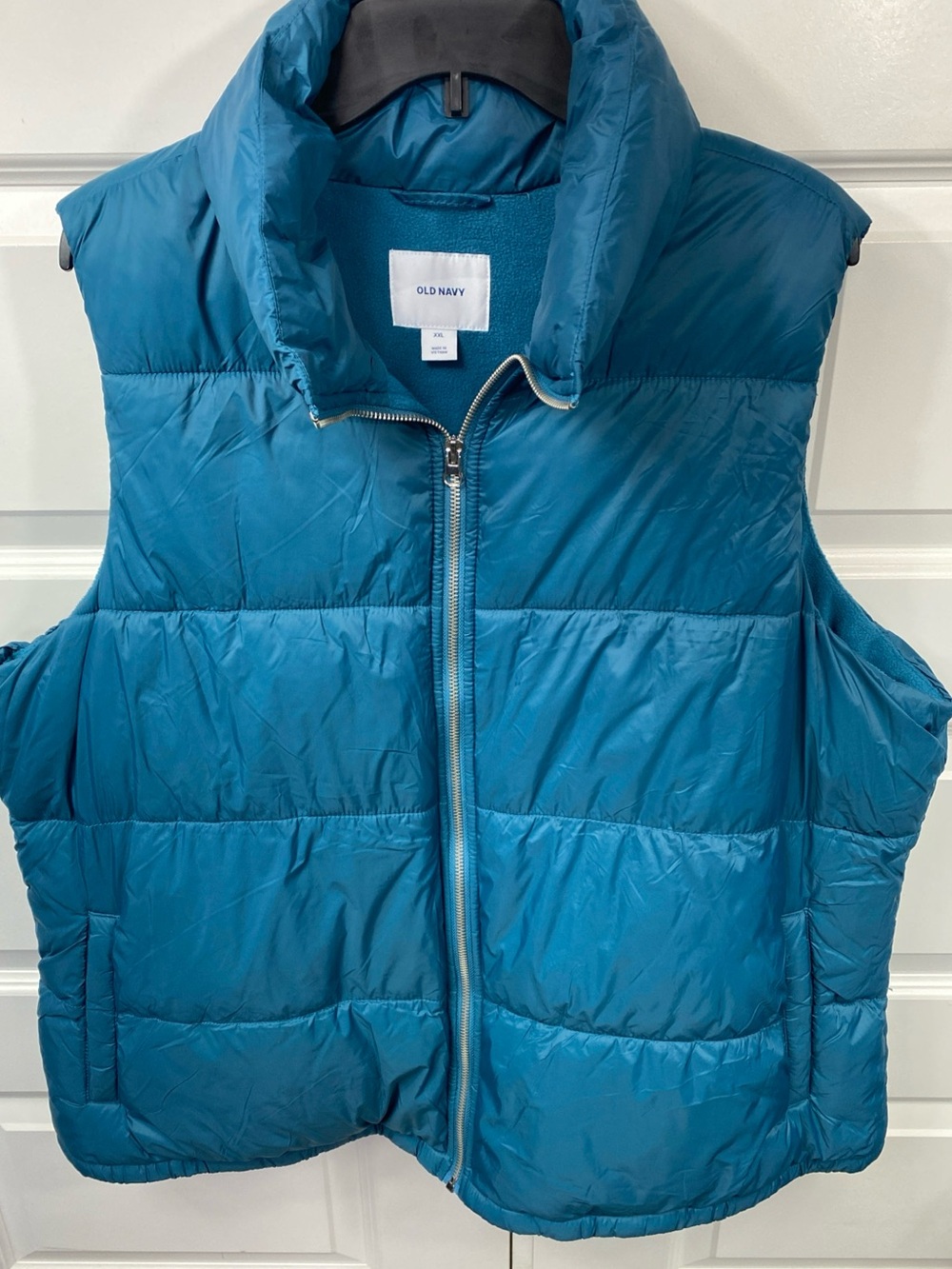 Puffer Vest Womens Water Resistant Quilted Zip Winter Outdoor Teal XXL 2XL